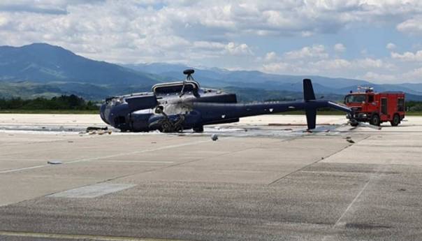 Prevrnuo se helikopter policije Sjeverne Makedonije