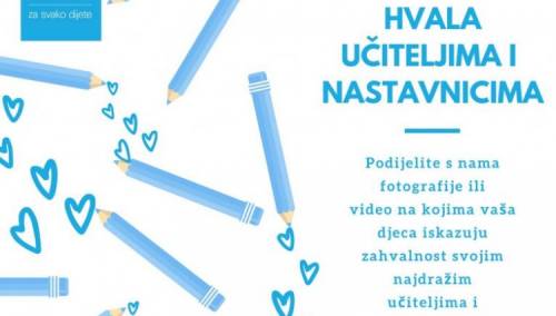 Pridružite nam se i recite hvala učiteljima i nastavnicima