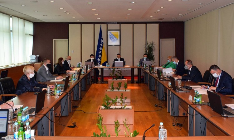 Prijedlog odluke o privremenom finansiranju na sjednici Vijeća ministara BiH