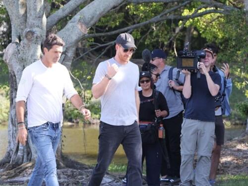 Princ Harry snimljen sa filmskom ekipom na Floridi