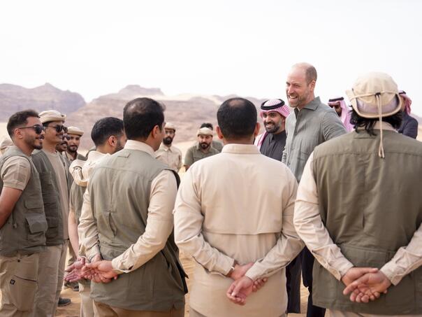 Princ William završava posjetu Saudijskoj Arabiji obilaskom historijskog grada Al Ula