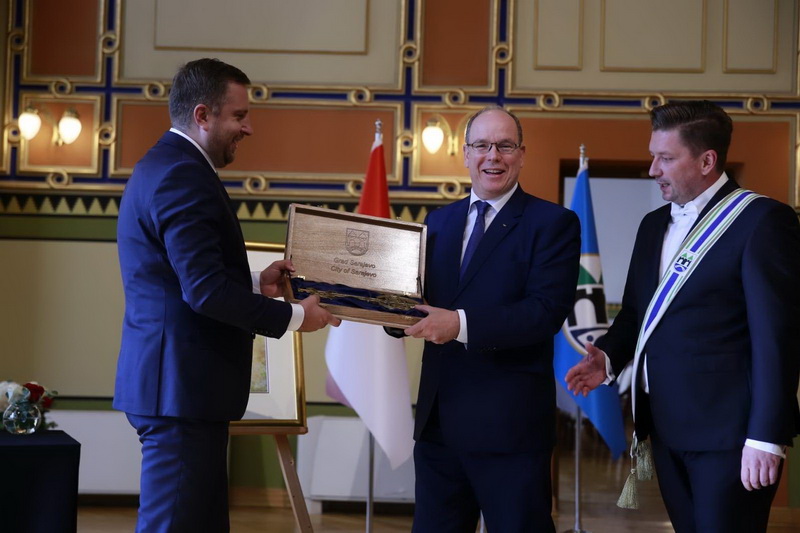Princu Albertu II uručen Ključ Grada Sarajeva: Vratit ću se, to sigurno znam