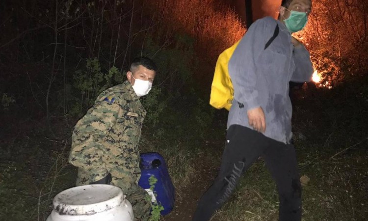 Pripadnici OSBiH angažirani na gašenju požara na području Rujišta