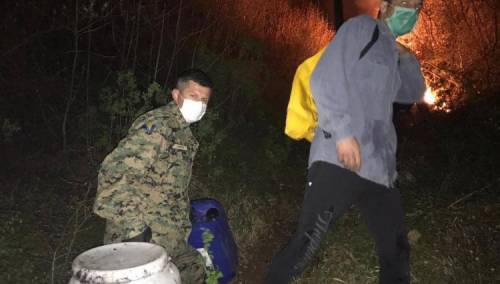 Pripadnici OSBiH angažirani na gašenju požara na području Rujišta