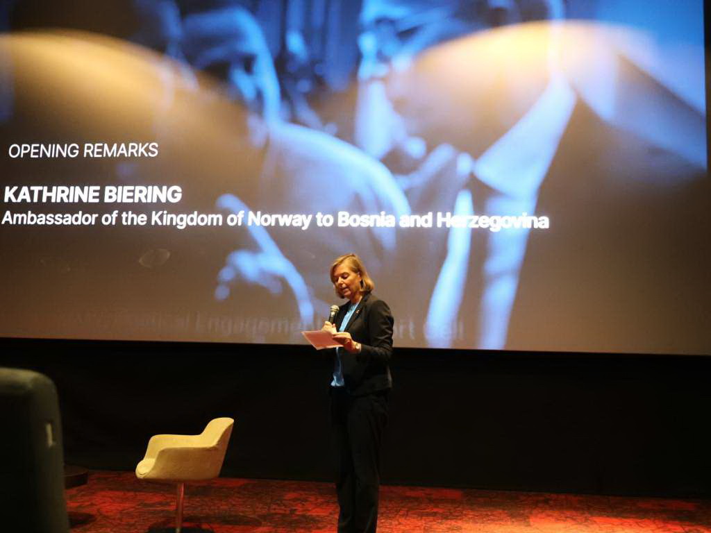 Projekcija filma "Facing War" u Mostaru okupila ambasadore iz Skandinavije, učenike i studente