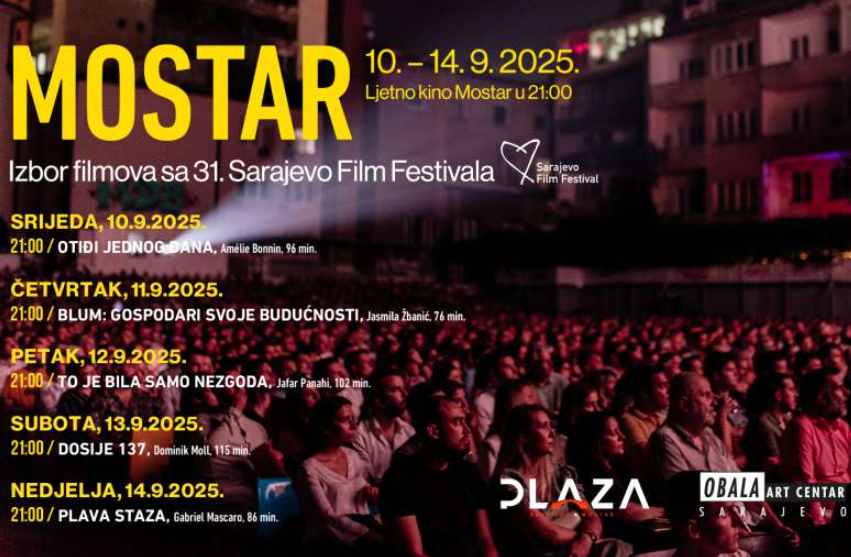 Projekcija filmova s 31. Sarajevo Film Festivala u Mostaru