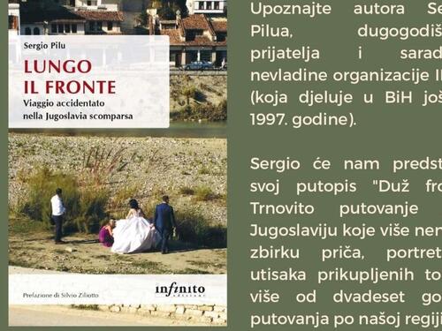 Promocija knjige "Duž fronta" Sergia Pilua u Muzeju književnosti BiH