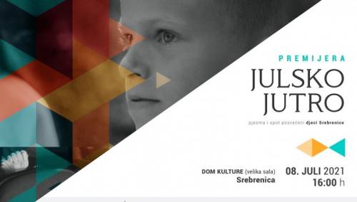 Najavljena promocija spota u Srebrenici u kojem se pojavljuju potomci ubijenih u genocidu