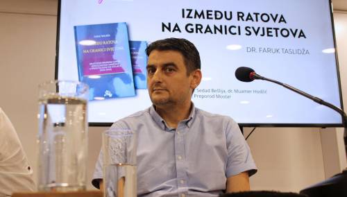 Promovisana knjiga 'Između ratova na granici svjetova' dr. Faruka Taslidže