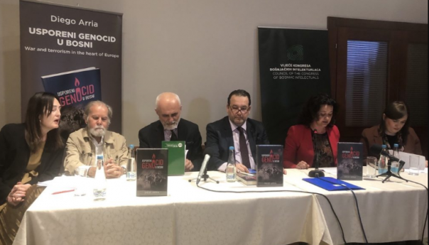 Promovisana knjiga “Usporeni genocid u Bosni” Diega Arrie