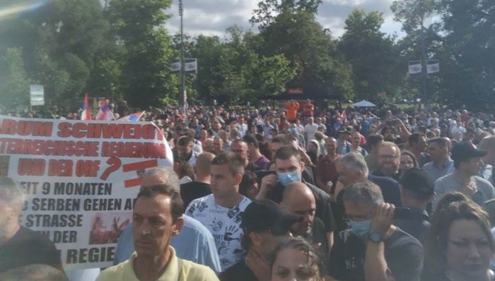 Protest ispred Skupštine Srbije, Nogo hoće da održi 