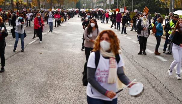 Protest medicinskih radnika u Madridu zbog smanjenog ulaganja u zdravstvo