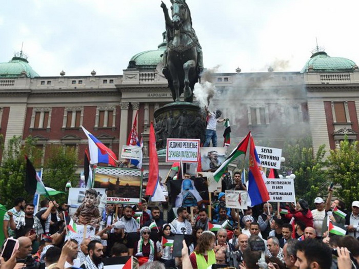 Protest podrške narodu Palestine u Beogradu