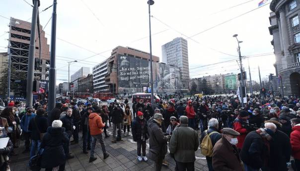Protest protiv Rio Tinta ispred Vlade Srbije