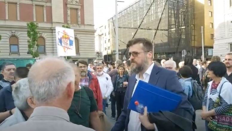 Protest protiv vlasti na Trgu Republike u Beogradu