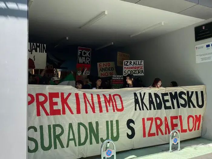Protest studenata u Zagrebu zbog Netanyahuovog brata