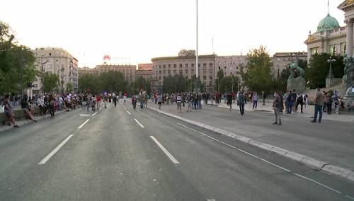Protest u Beogradu: Manje demonstranata nego prethodnih dana