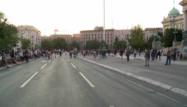 Protest u Beogradu: Manje demonstranata nego prethodnih dana