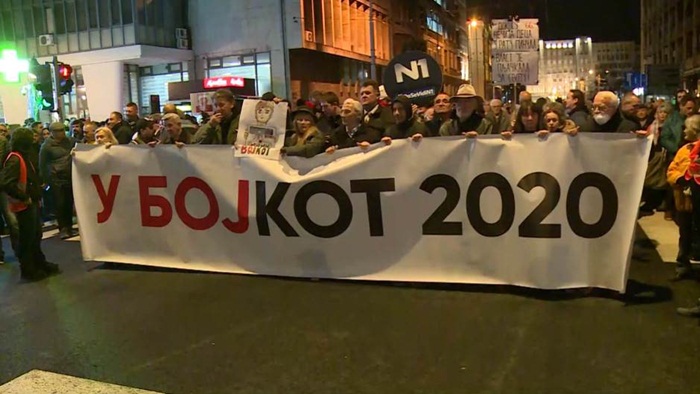 Protest u centru Beograda: Predstojeći izbori su lažni