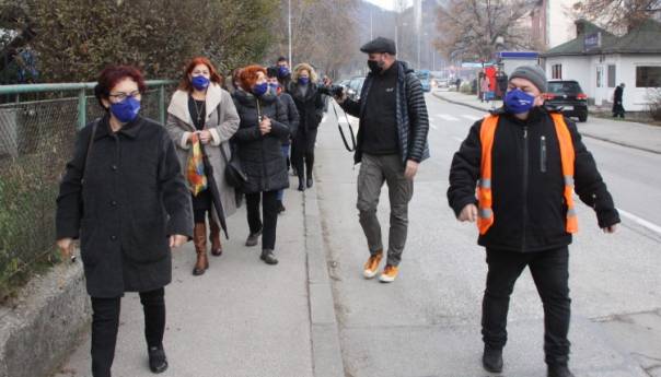 Protest zdravstvenih radnika zeničke bolnice