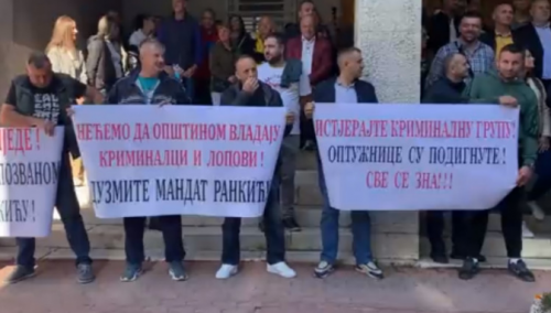 Protesti ispred zgrade CiK-a: Članovi stranaka iz RS-a traže svoje zahtjeve