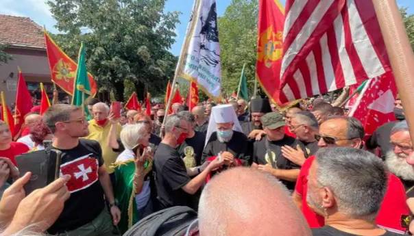 Protesti na Cetinju protiv ustoličenja mitropolita Joanikija