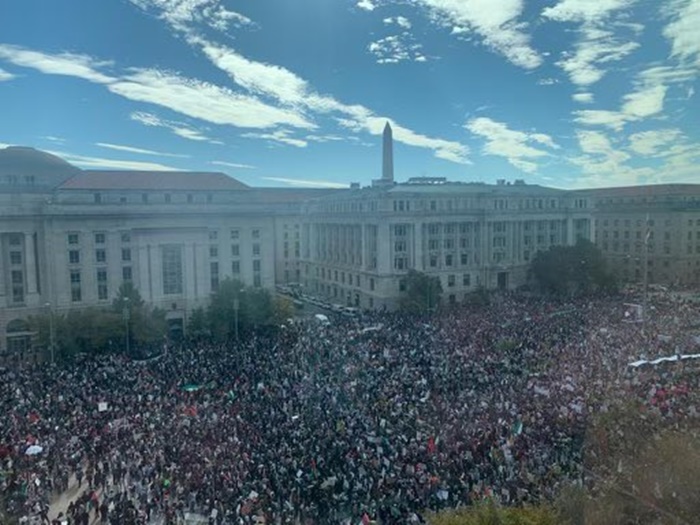 Protesti podrške Palestini u Washingtonu: 'Svi smo mi Palestinci'