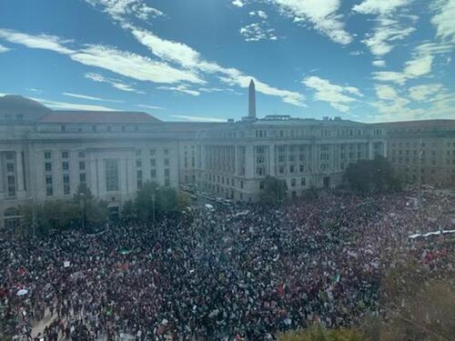 Protesti podrške Palestini u Washingtonu: 'Svi smo mi Palestinci'