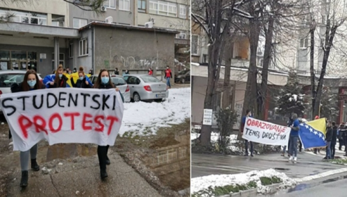 Protesti studenata u Tuzli, upućeno niz zahtjeva nadležnima
