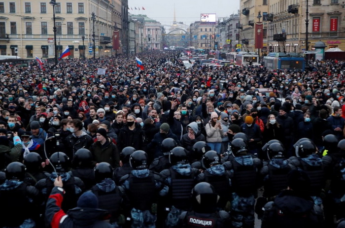 Protesti u znak podrške Navalnom širom Rusije
