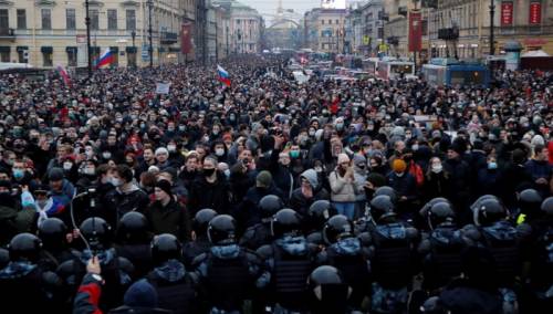 Protesti u znak podrške Navalnom širom Rusije
