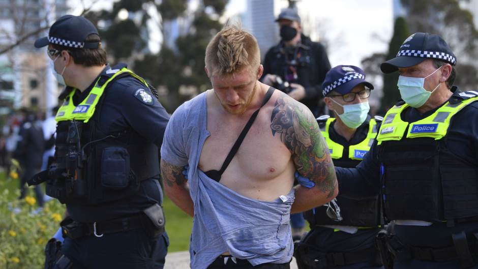 Protesti zbog mjera protiv korone u Australiji, desetine uhapšenih