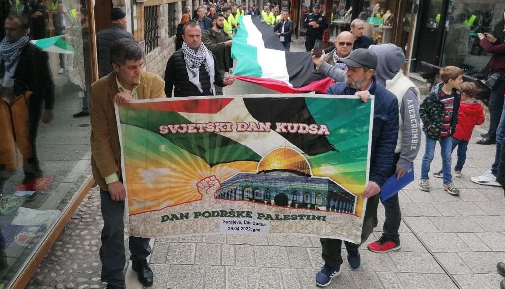 Protestna šetnja u Sarajevu za narod Palestine 