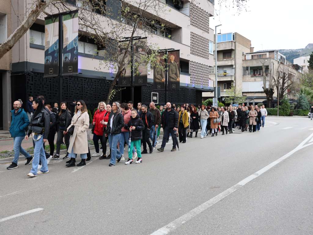 Protestna šetnja zdravstvenih radnika HNK-a u srijedu