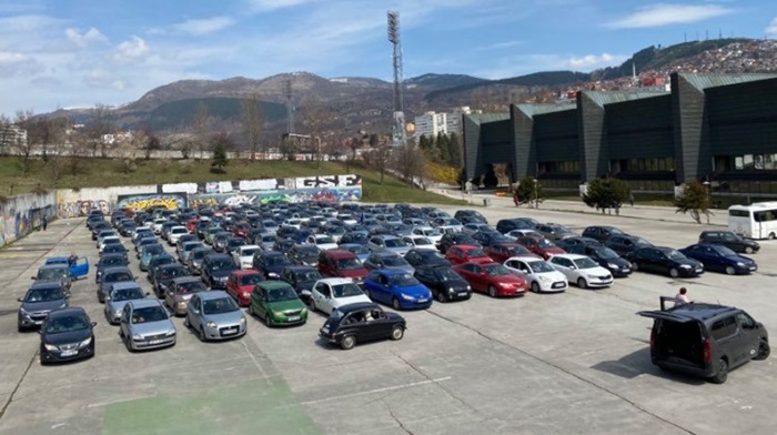 Protestna vožnja kroz Sarajevo u znak podrške Bogiću Bogićeviću