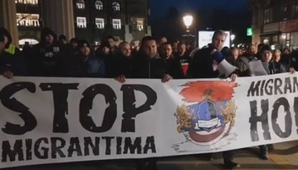 Protestni skup protiv migranata u Subotici