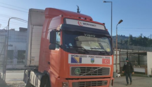 Prvi kamion s humanitarnom pomoći iz BiH stigao u Tursku
