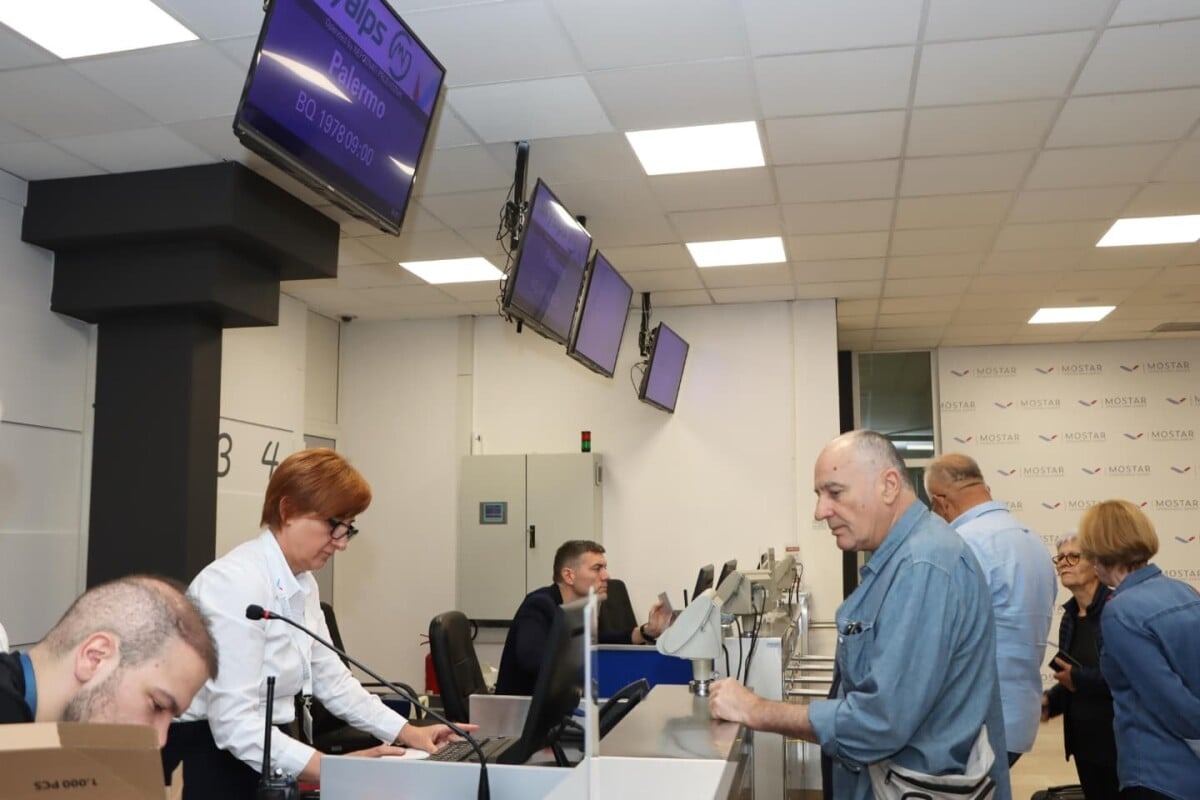 Prvi let iz Mostara za Palermo: Počelo povezivanje s novim destinacijama