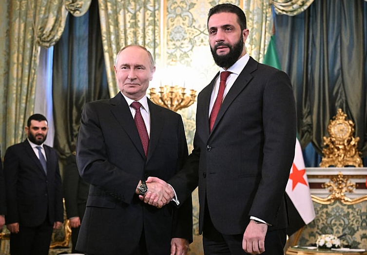 Prvi susret sirijskog predsjednika Ahmeda Al Sharaa i Putina