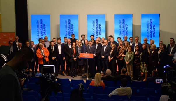 Prvo obraćanje Željka Komšića: Odličan rezultat DF-a na svim nivoima