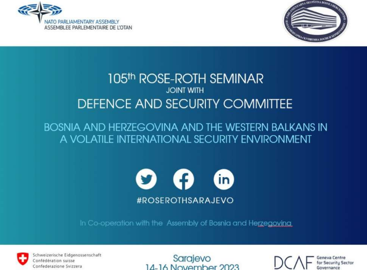 PSBiH domaćin 105. Rose Roth seminara PS NATO-a