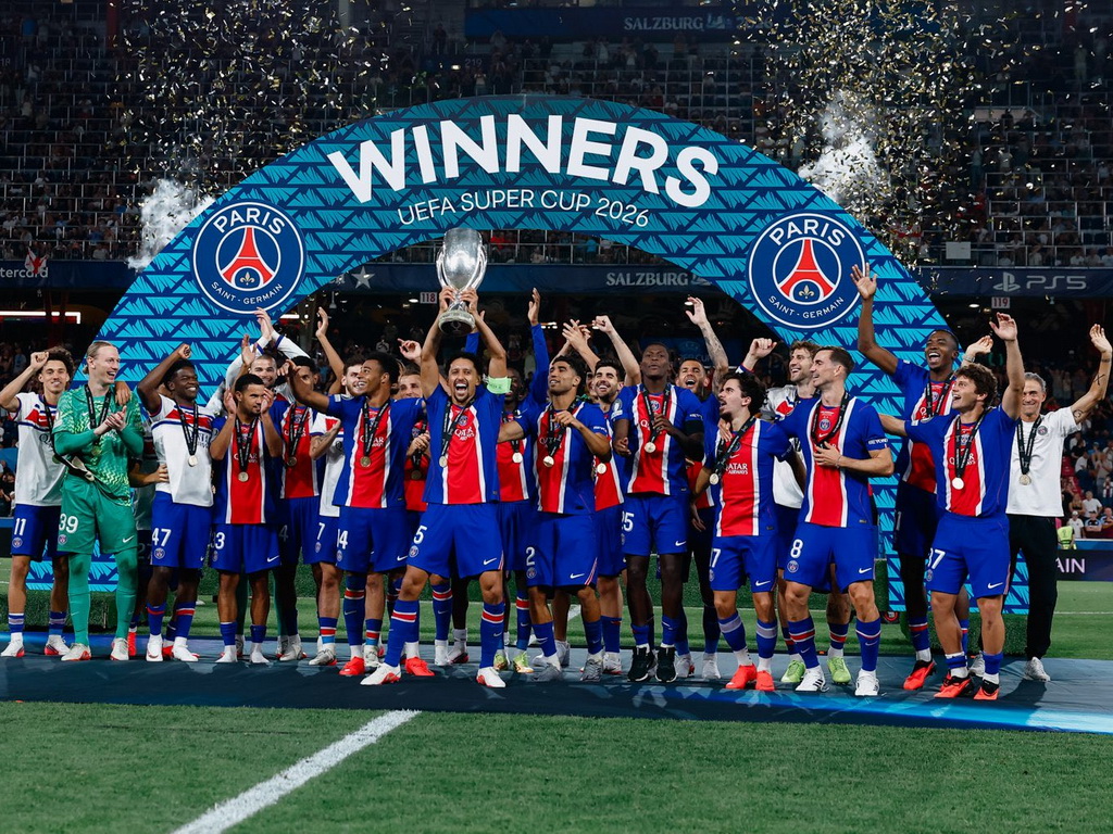 PSG uzeo prvi trofej sezone: Kvaratskhelia i Doué srušili Aston Villu