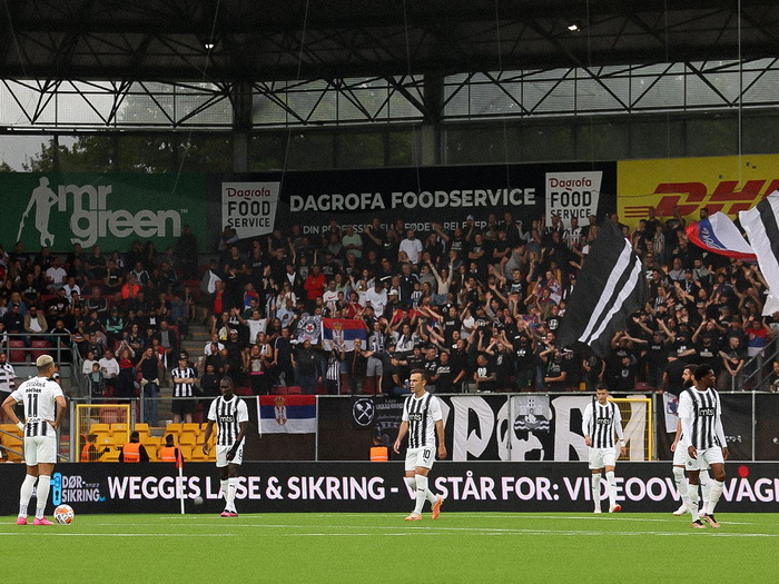 Pukla petarda: Partizan ponižen u Danskoj!