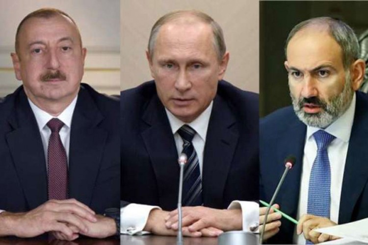 Putin, Aliyev i Pashinyan sutra će razgovarati o Nagorno-Karabahu