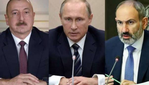 Putin, Aliyev i Pashinyan sutra će razgovarati o Nagorno-Karabahu