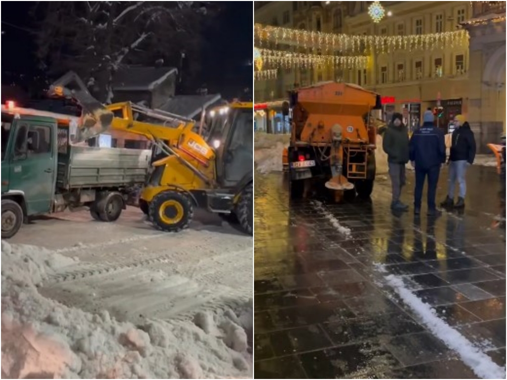 RAD i ViK protekle noći zajedno čistili snijeg u Sarajevu