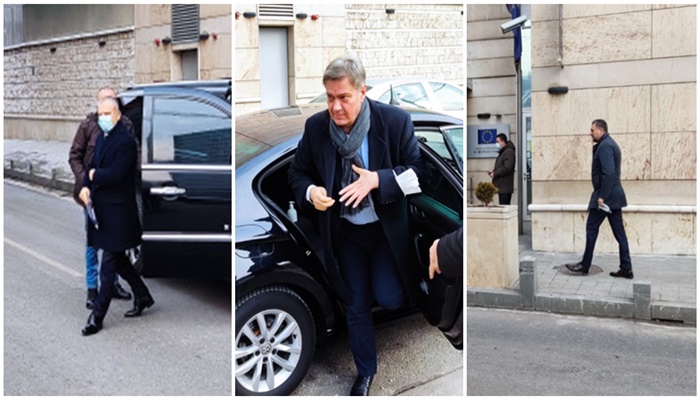 Radončić, Zvizdić i Konaković stigli na pregovore u zgradu Delegacije EU