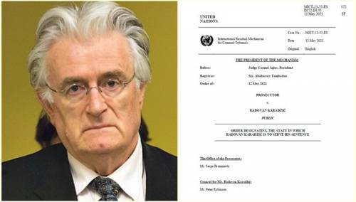 Radovan Karadžić zatvorsku kaznu služit će u Velikoj Britaniji