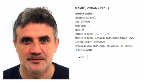 Raspisana potjernica za Zoranom Mamićem