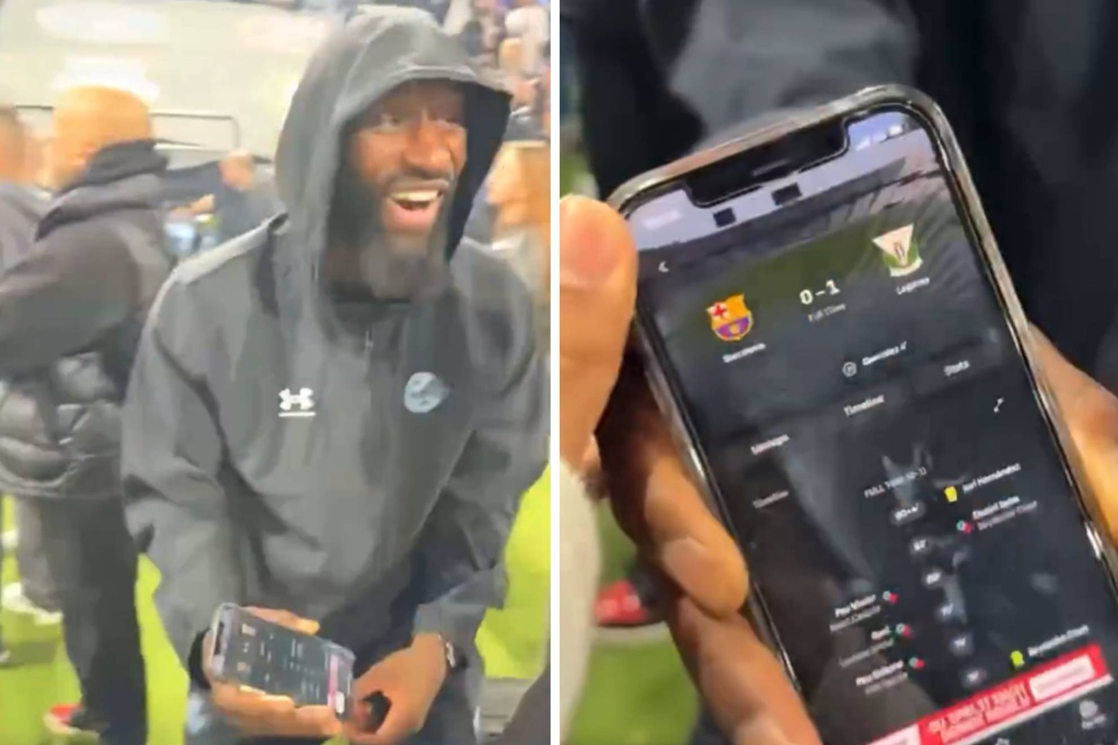 Rüdiger ismijao Barcelonin poraz nakon što je pratio utakmicu na mobitelu